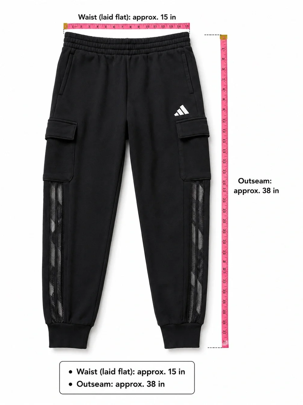 adidas sleek black